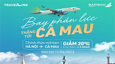 Bamboo Airways tung ưu đãi bay Cà Mau giảm tới 20%