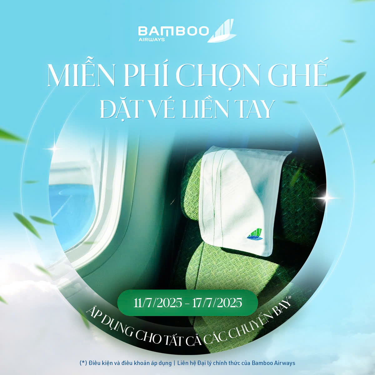 MIỄN PHÍ CHỌN CHỖ TRÊN MÁY BAY
