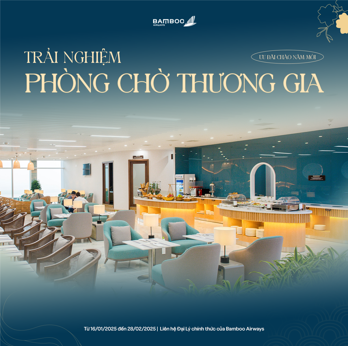 Không lo chờ đợi – Thư thả tận hưởng hành trình cùng First Lounge by Bamboo Airways!