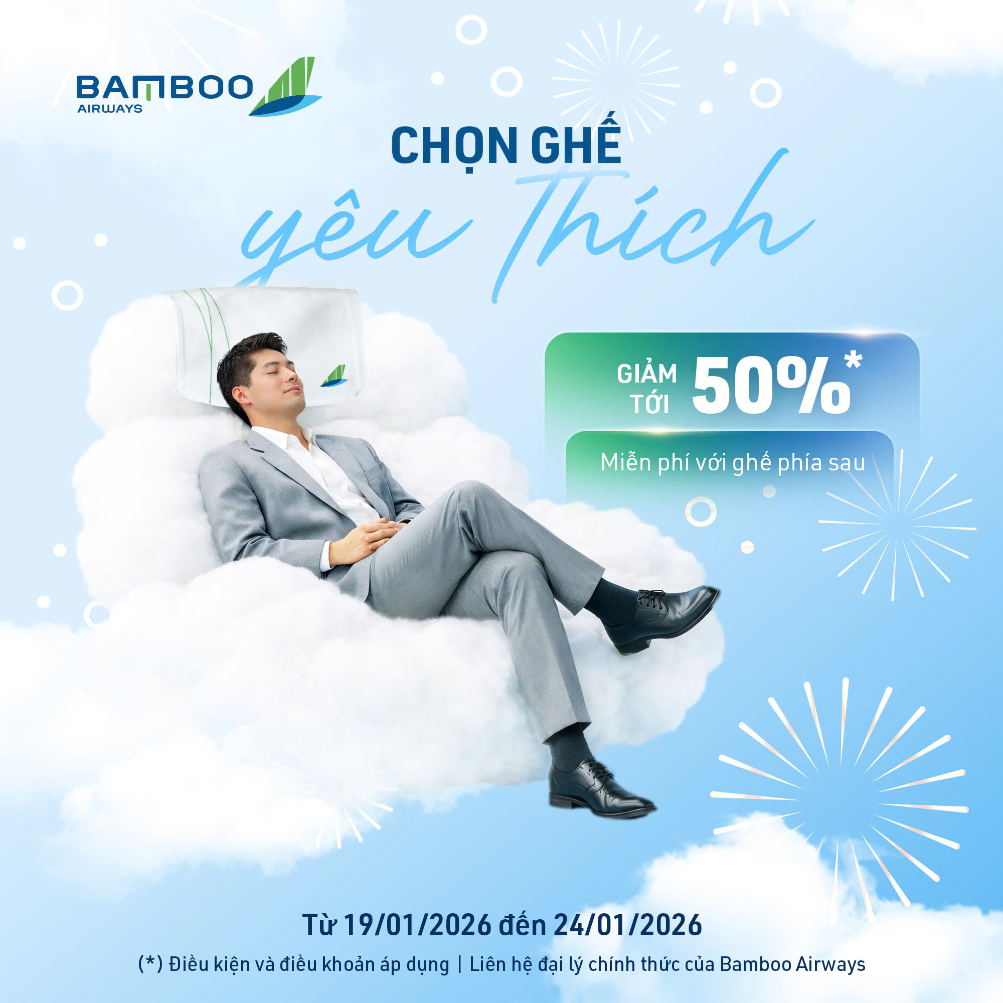 GHẾ ĐẸP NỬA GIÁ – TẾT BAY CÀNG ĐÃ