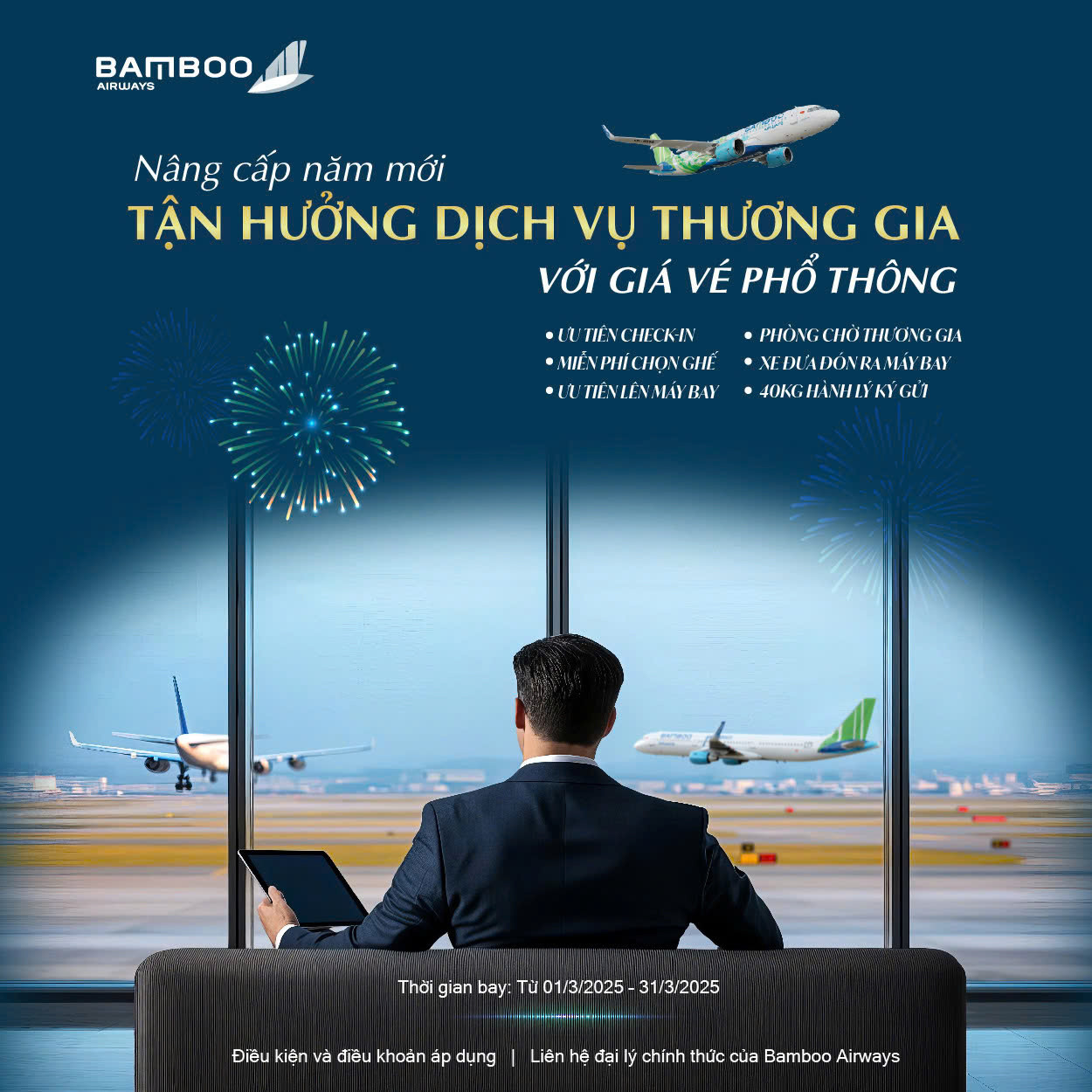 BAY PHỔ THÔNG, TRẢI NGHIỆM THƯƠNG GIA CÙNG BAMBOO AIRWAYS